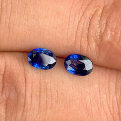 1.52Ct Blue Sapphire Pair
