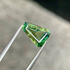 1.71 Ct Teal Sapphire Custom Cut