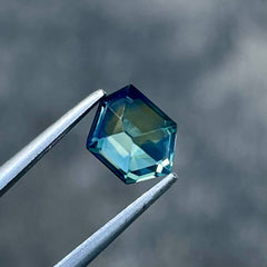 1.36ct Teal Sapphire Fancy Cut