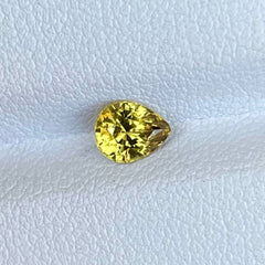 0.72 Carats Yellow Sapphire Pear Stone