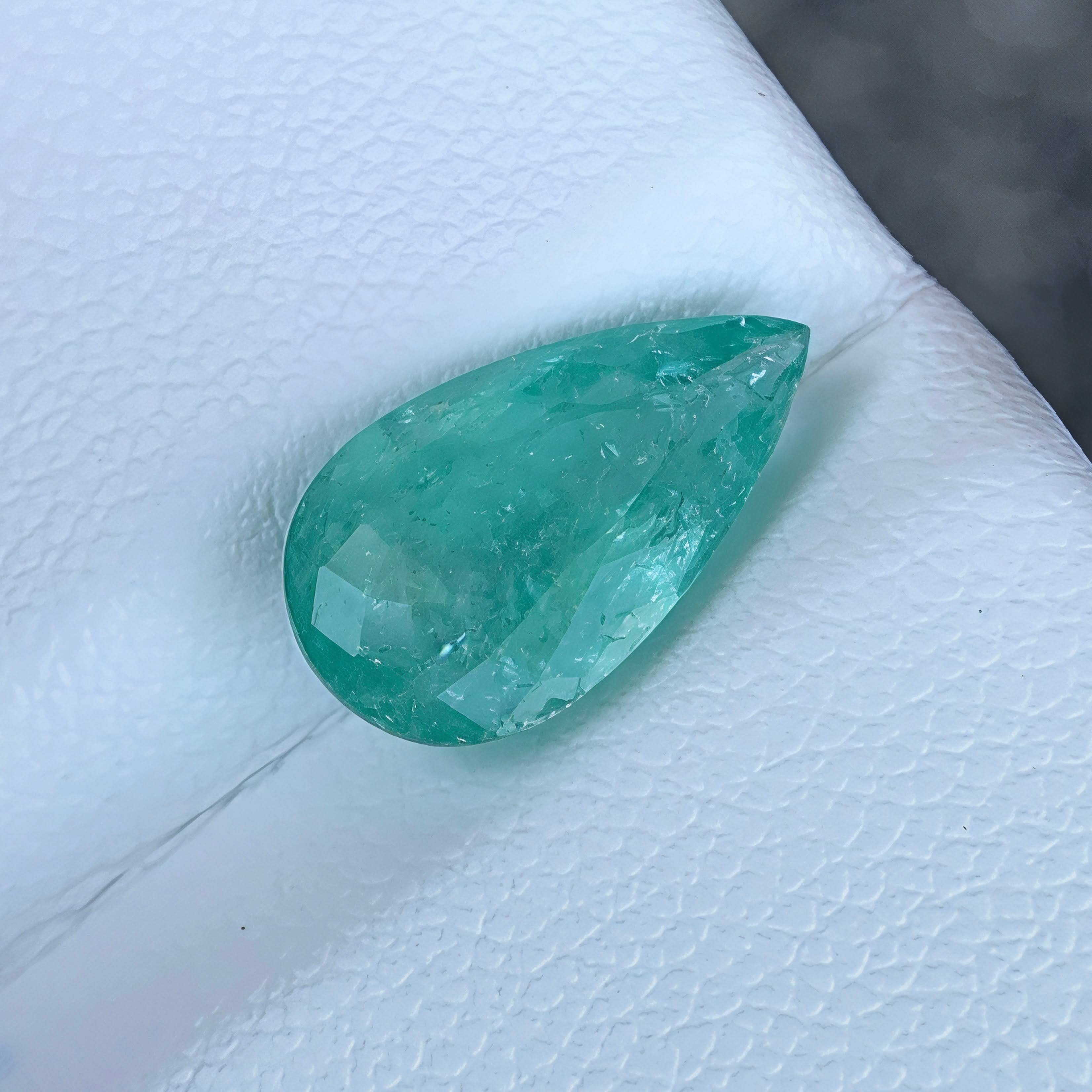 2.97 Ct ICA Certified Paraiba Tourmaline Pear 