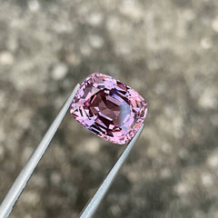 7.76 Carat Pink Spinel Gem Cushion Cut