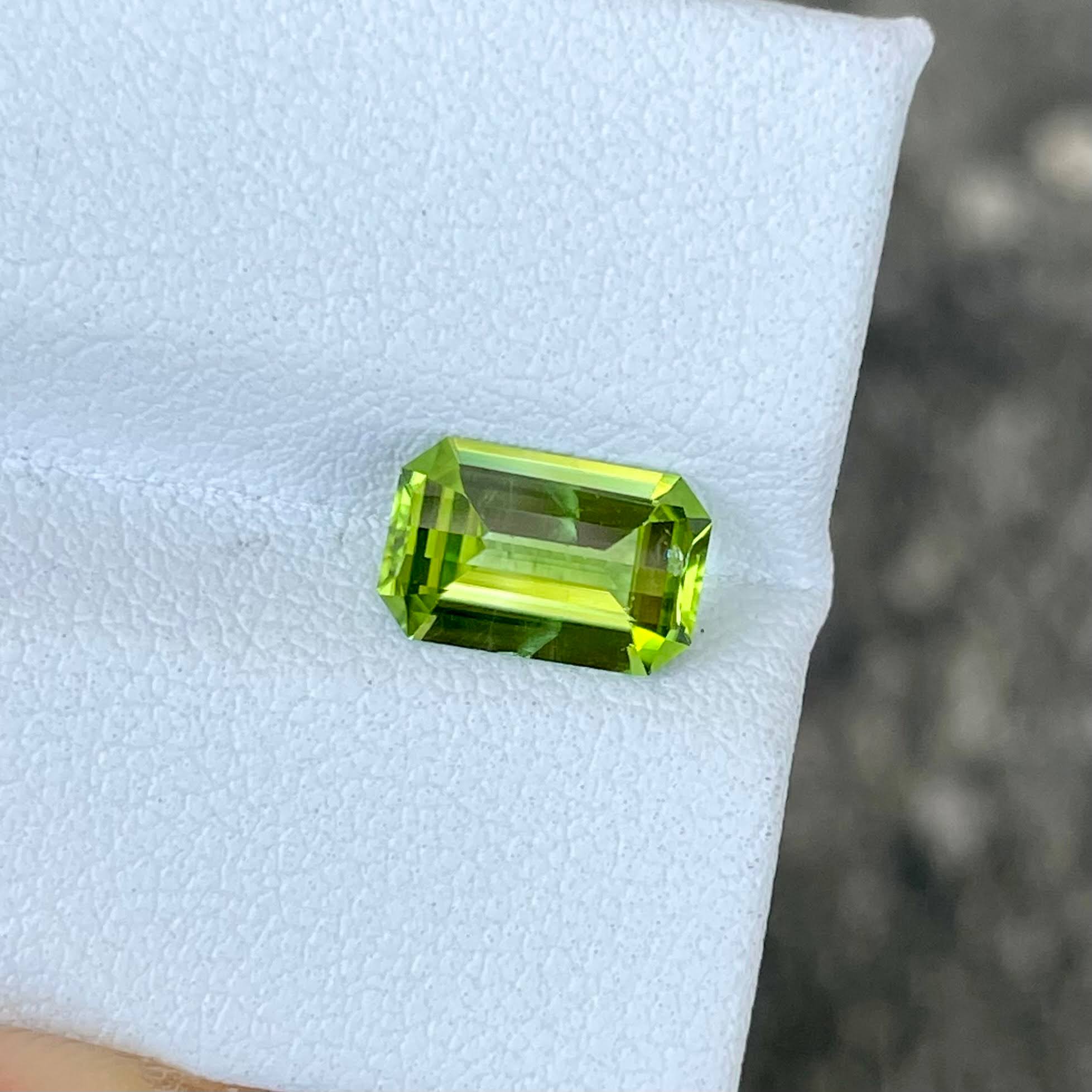 1.60 Carats Peridot Stone Custom Cut