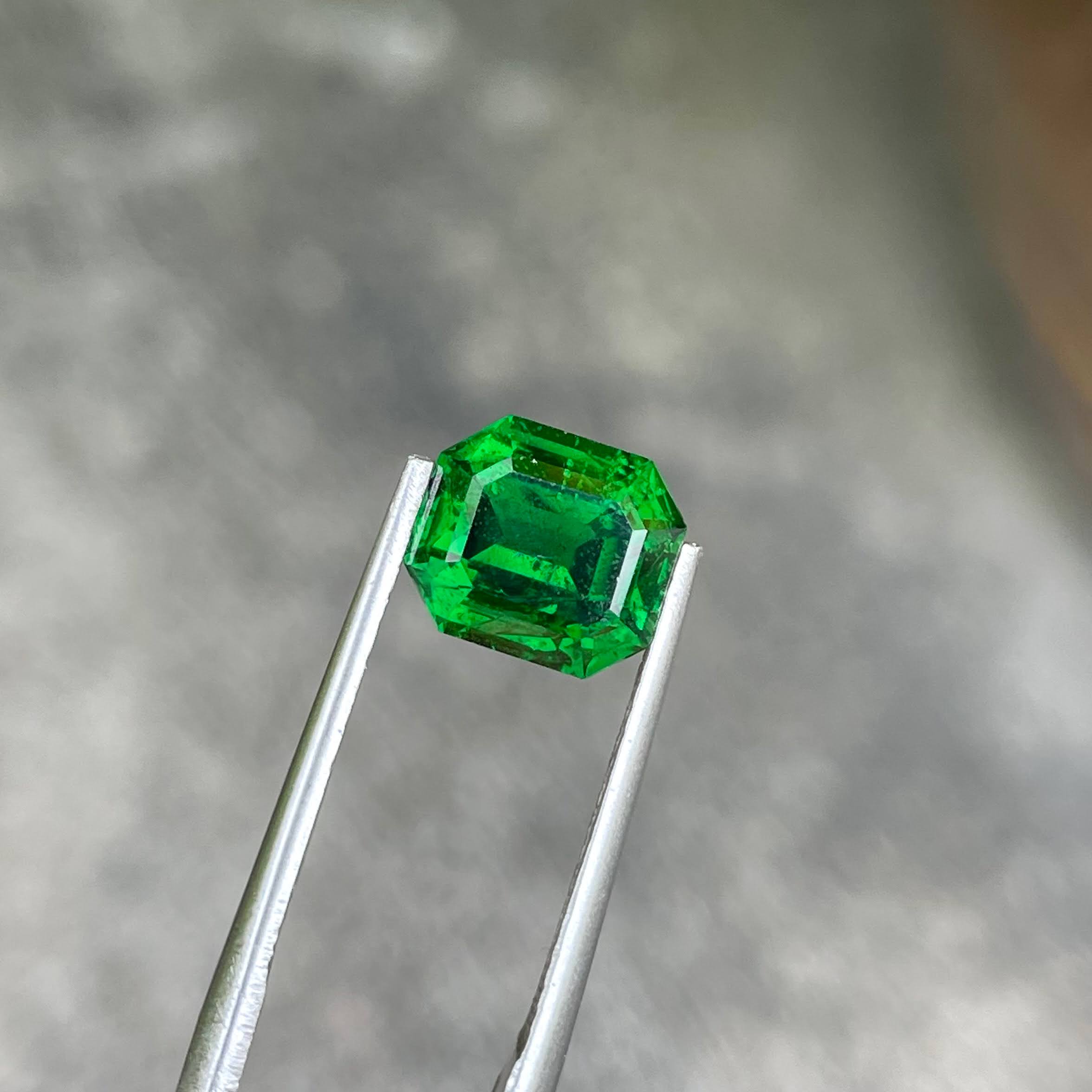 2.84 Carats Green Tsavorite Garnet Gem