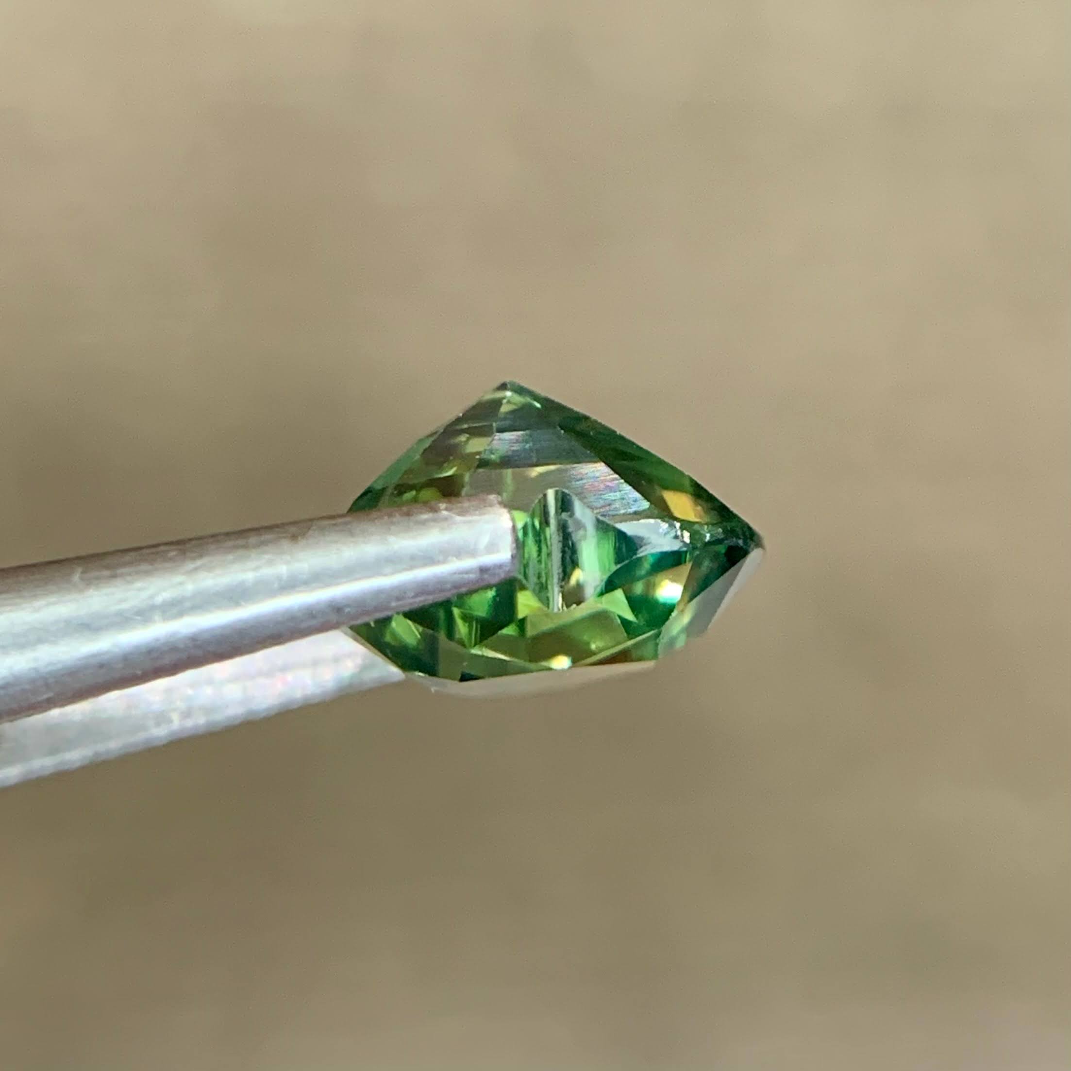 1.53Ct Teal Sapphire Heart Shape