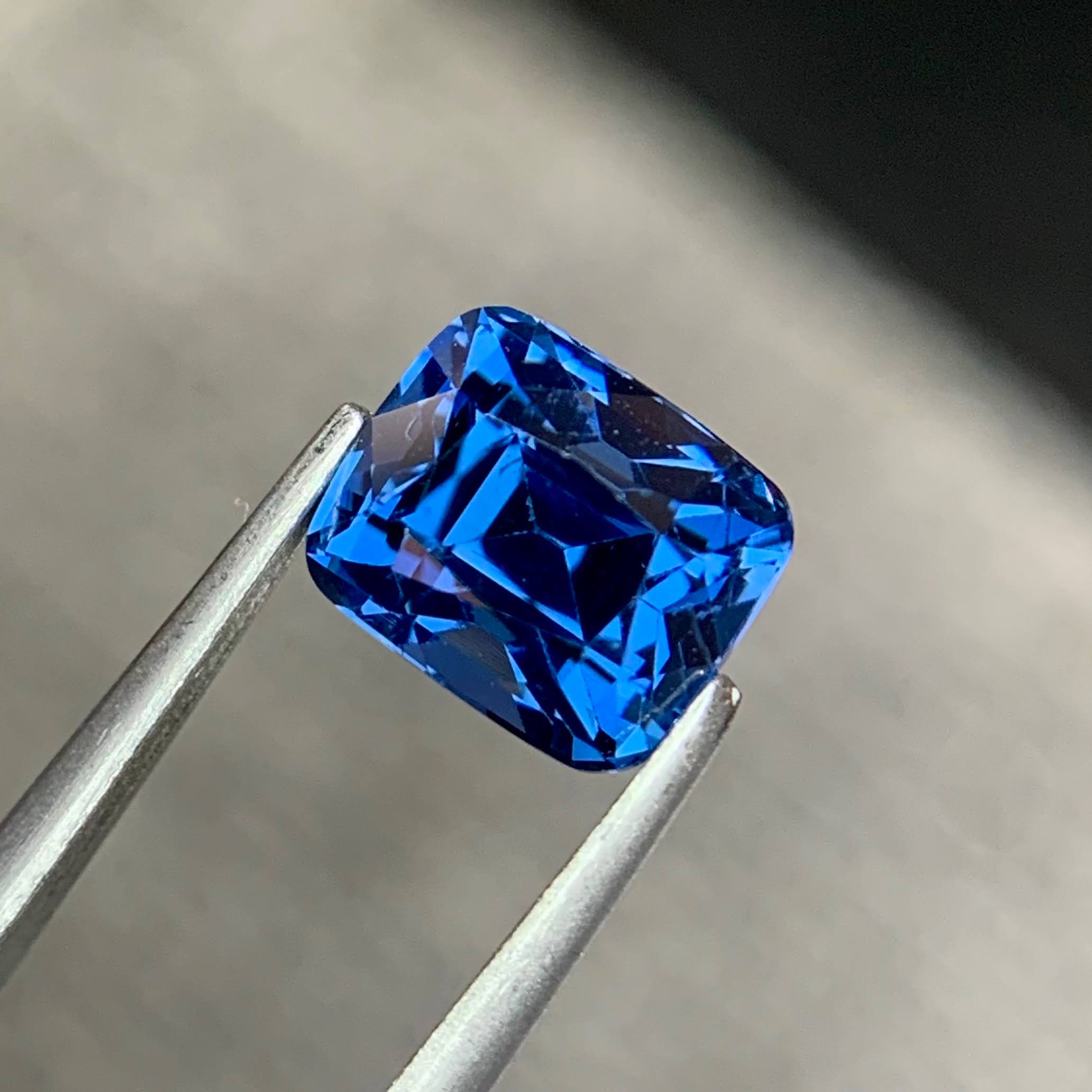 2.15 Ct Certified Cobalt Blue Spinel Cushion Cut
