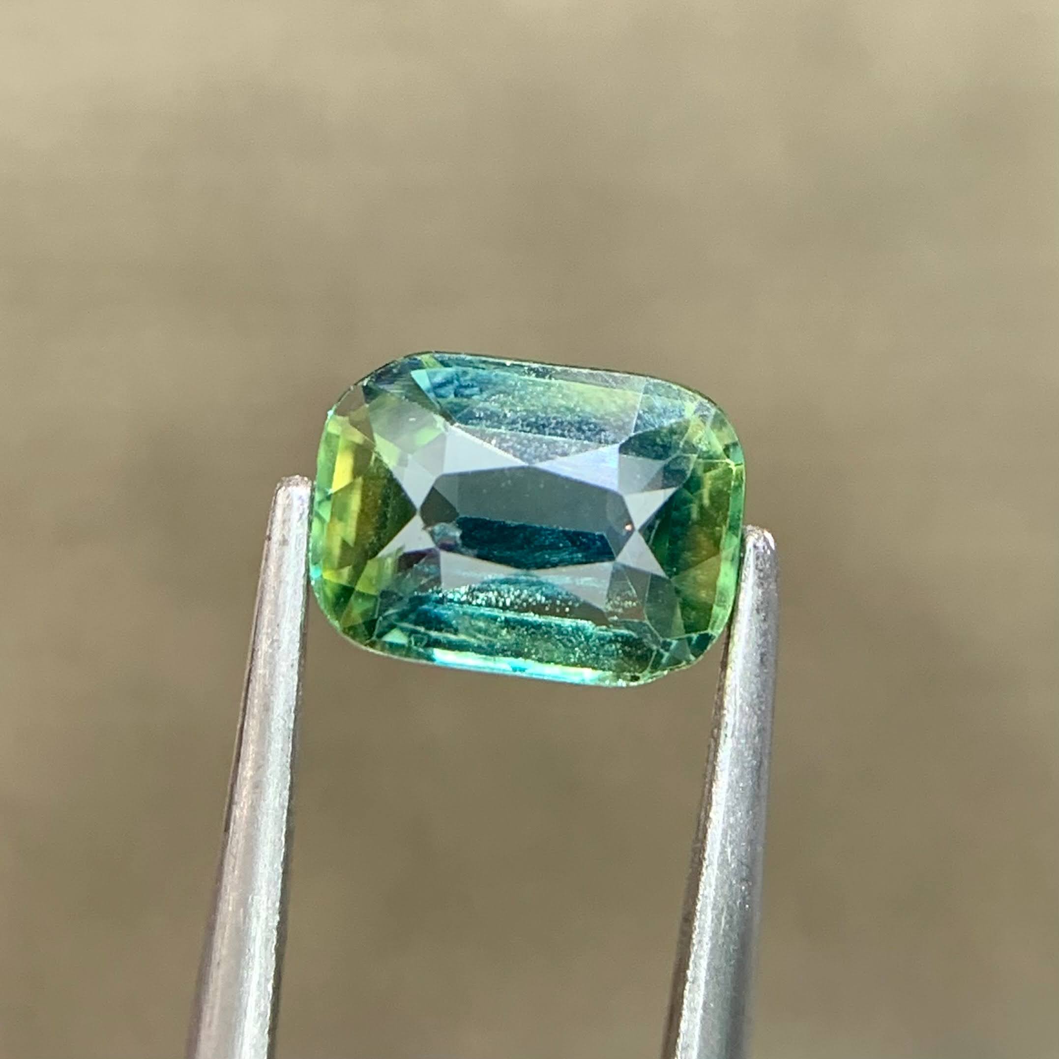 1.11ct Teal Sapphire Cushion Cut