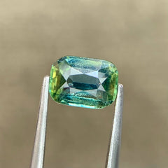1.11ct Teal Sapphire Cushion Cut
