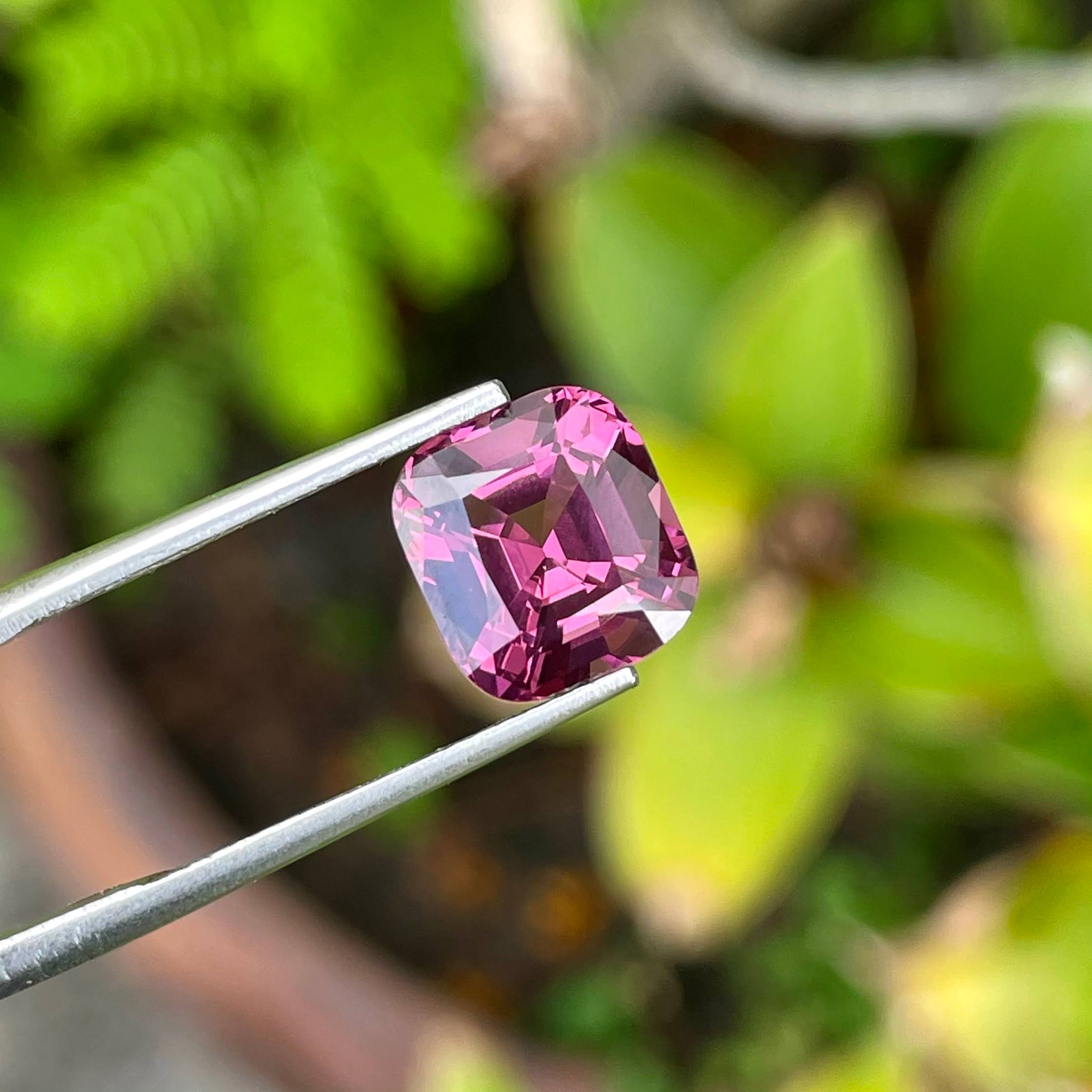 4.03 Carats Pink Spinel Cushion Cut