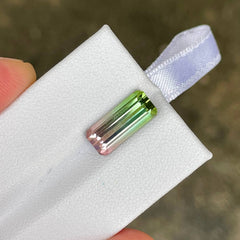 3.95 Carat Bi Color Tourmaline Stone