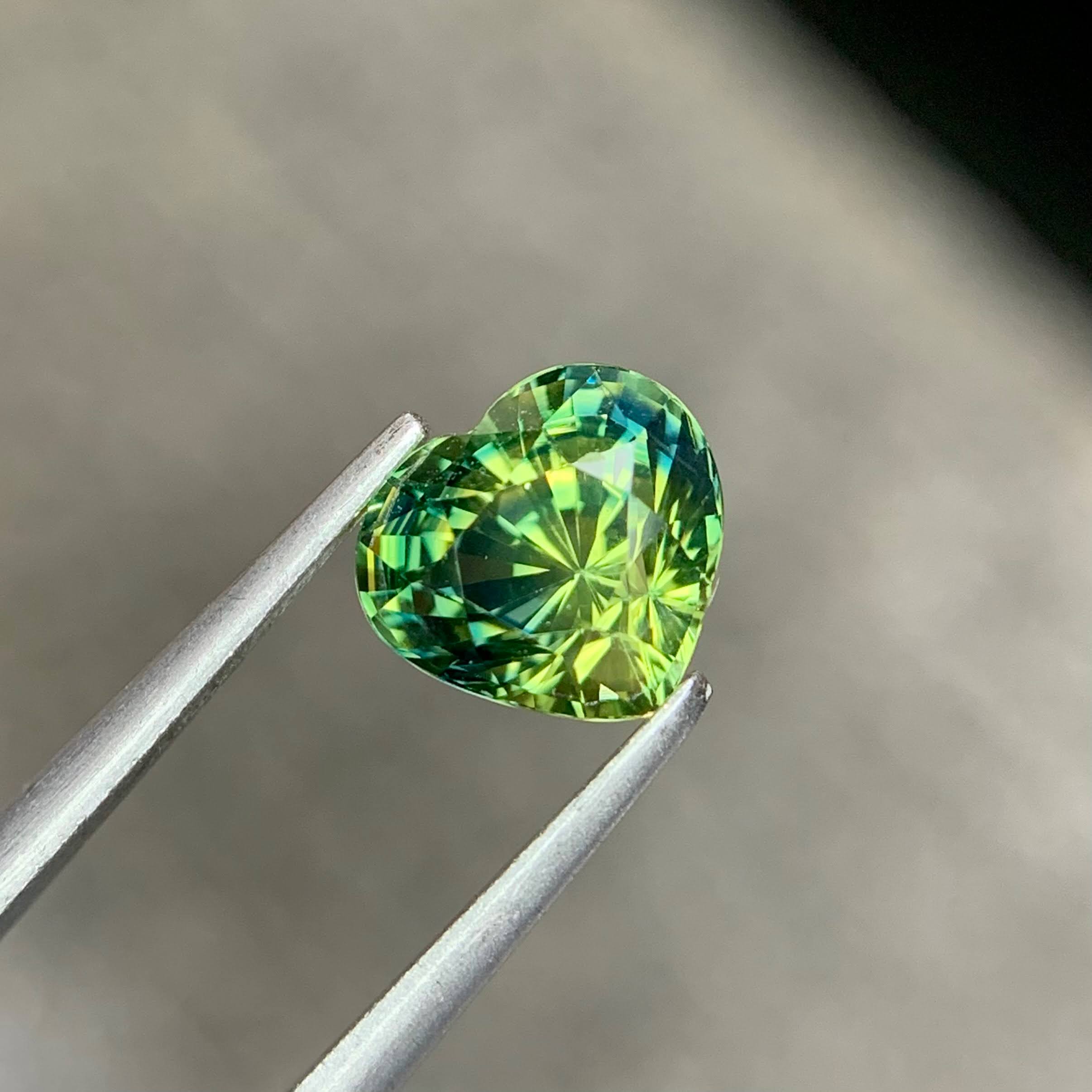 1.57Ct Teal Sapphire Heart Shape