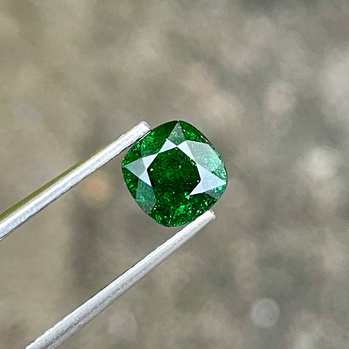 1.60 Carats Tsavorite Garnet Cushion