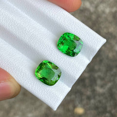 5.42 Carats Tsavorite Garnet Pair Gems