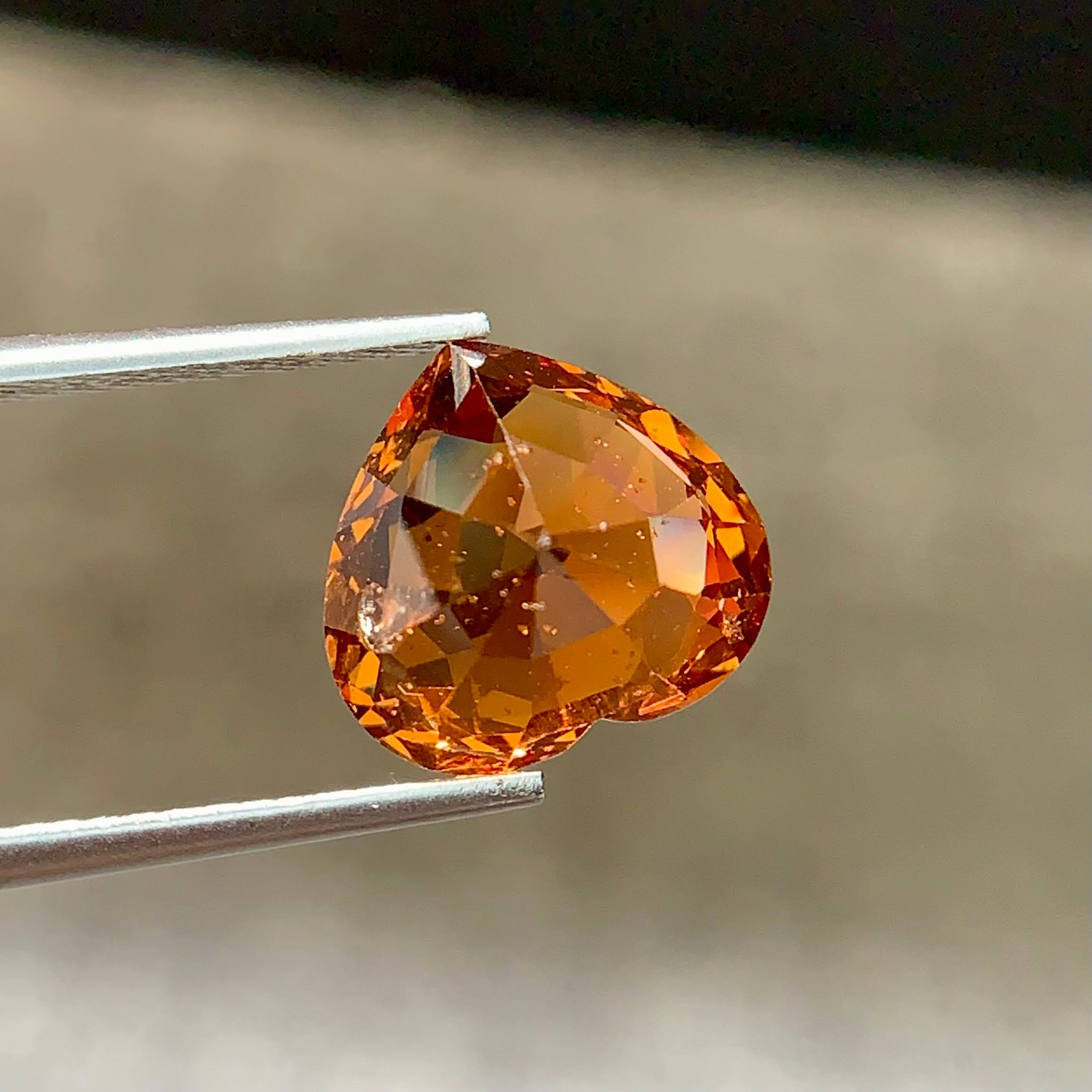 7.33Ct Heart Spessartite Garnet Loose Gem