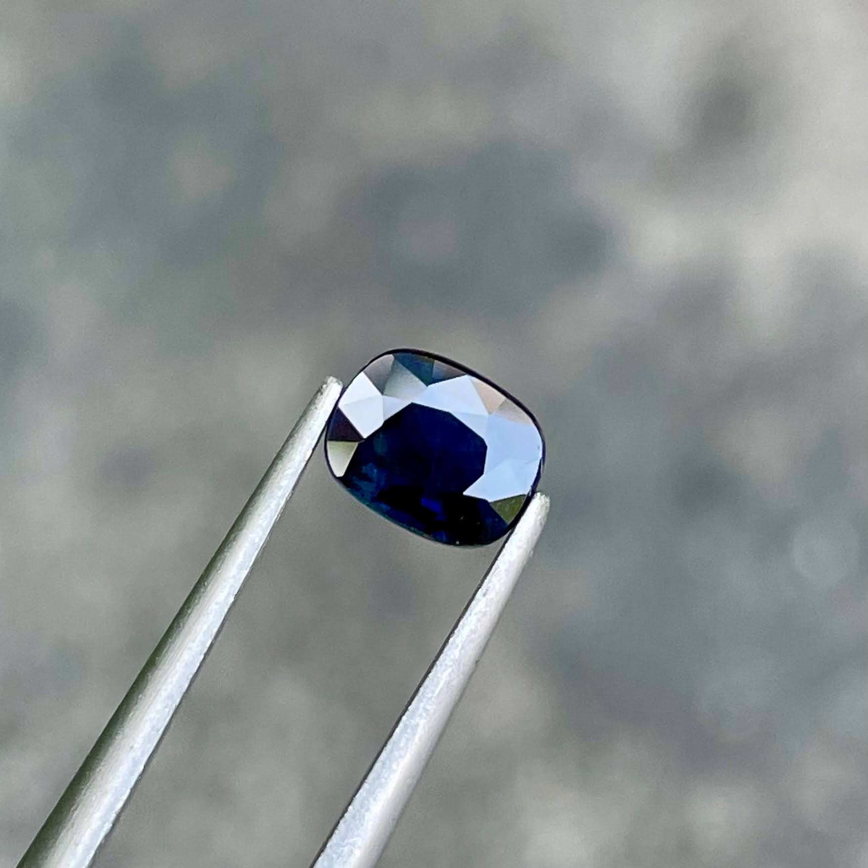 0.99 Carats Deep Sapphire Cushion Gem