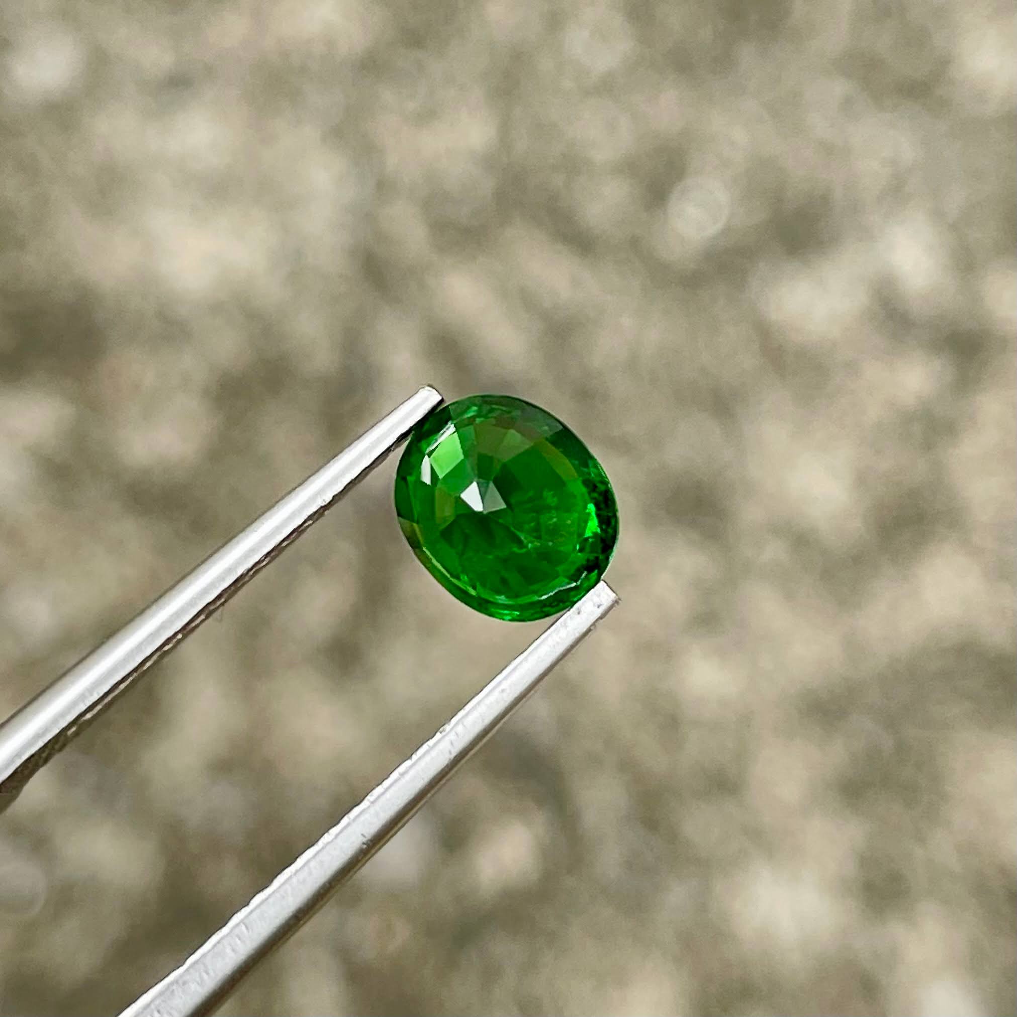 1.45 Carats Green Tsavorite Garnet Gem