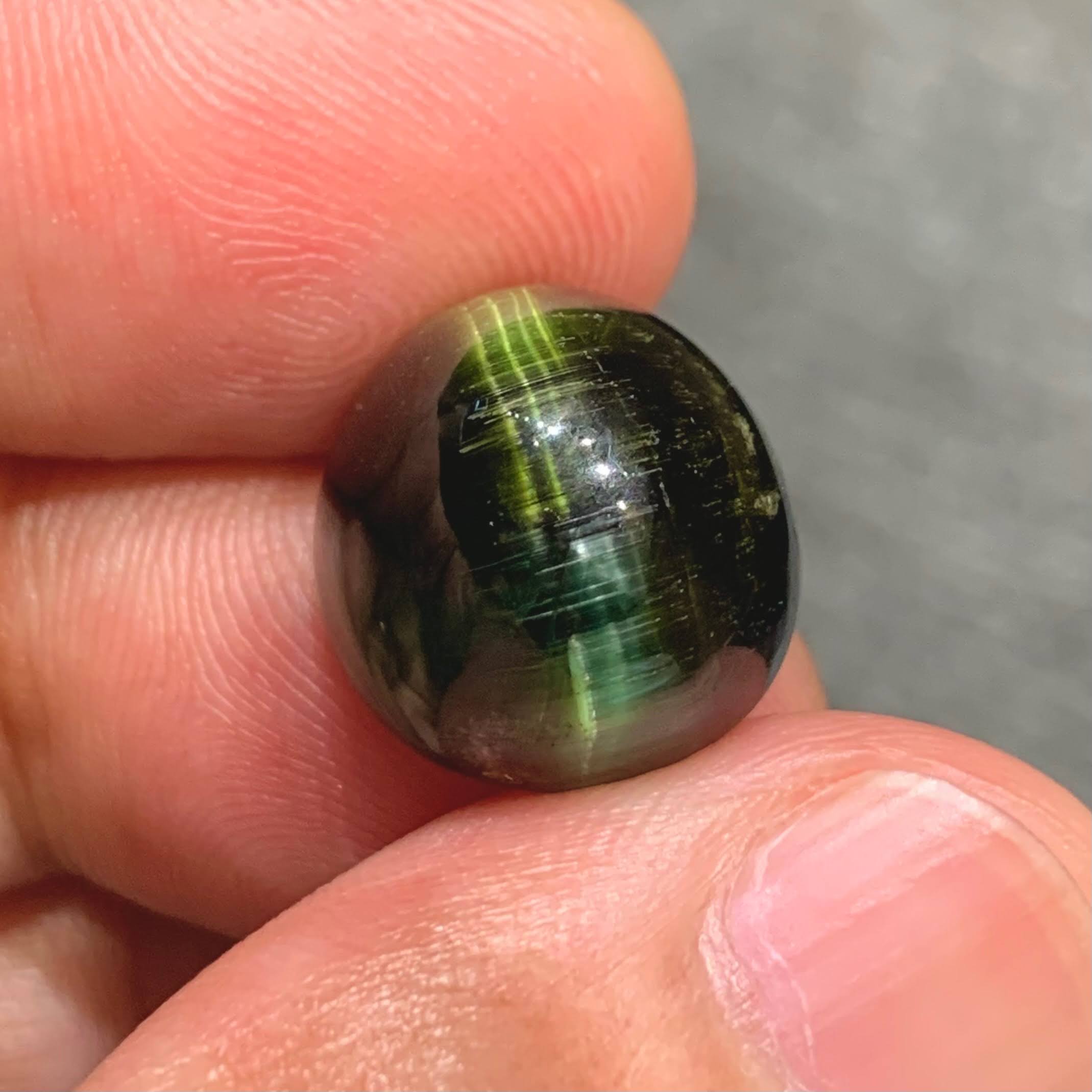 17.19ct Cat's Eye Tourmaline, Cabochon