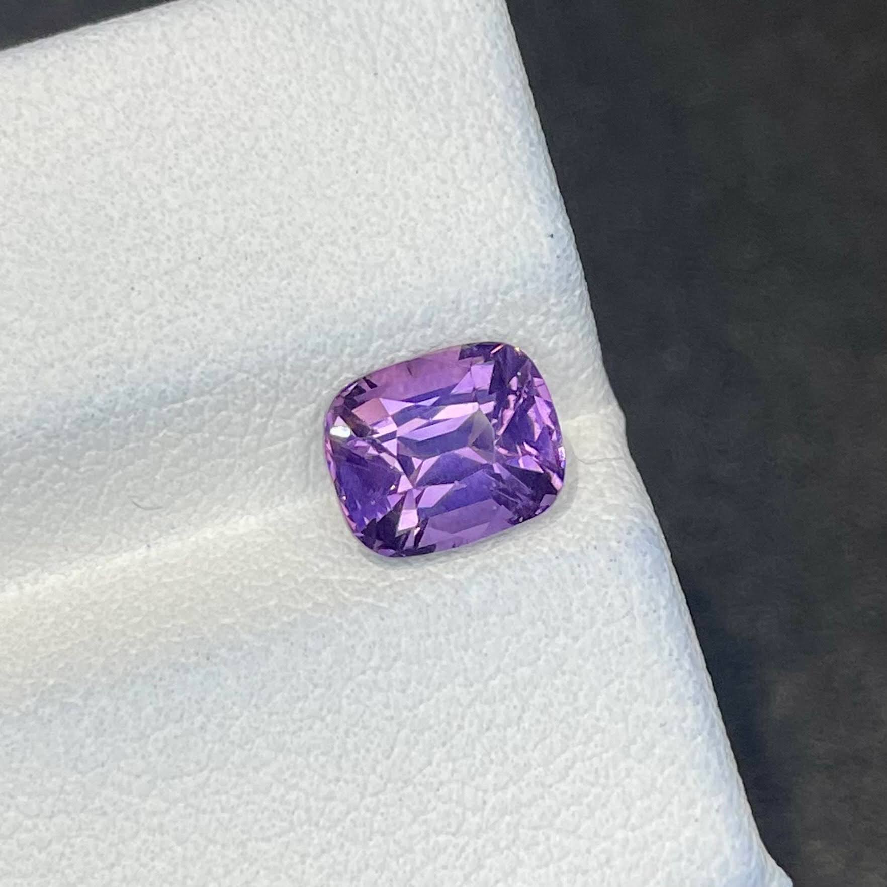 1.84 Carats Certified Purple Spinel