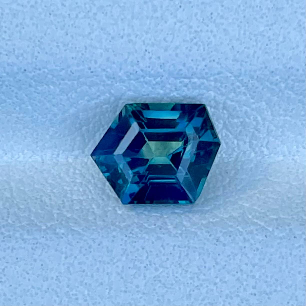 1.36ct Teal Sapphire Fancy Cut