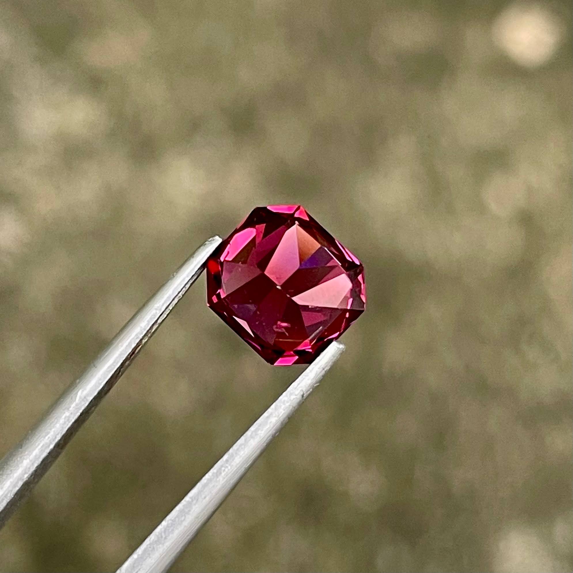 1.92 Carat Reddish Pink Garnet Stone
