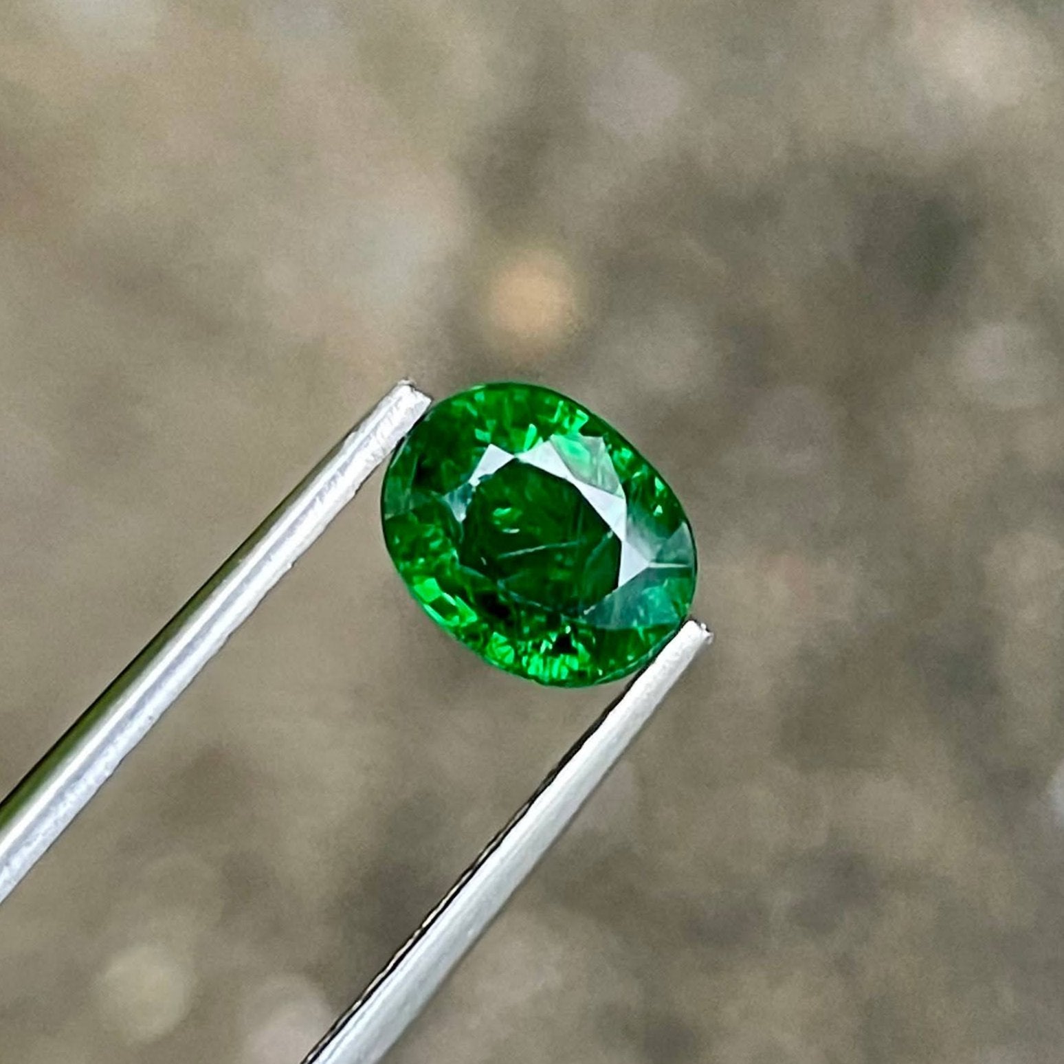 1.60 carats Green Tsavorite Garnet Gem