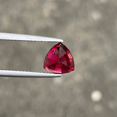  3.04 Carats Red Garnet Trilliant Shape