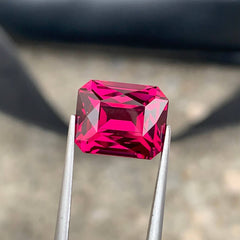 7.79ct Rose Color Garnet Radiant Cut