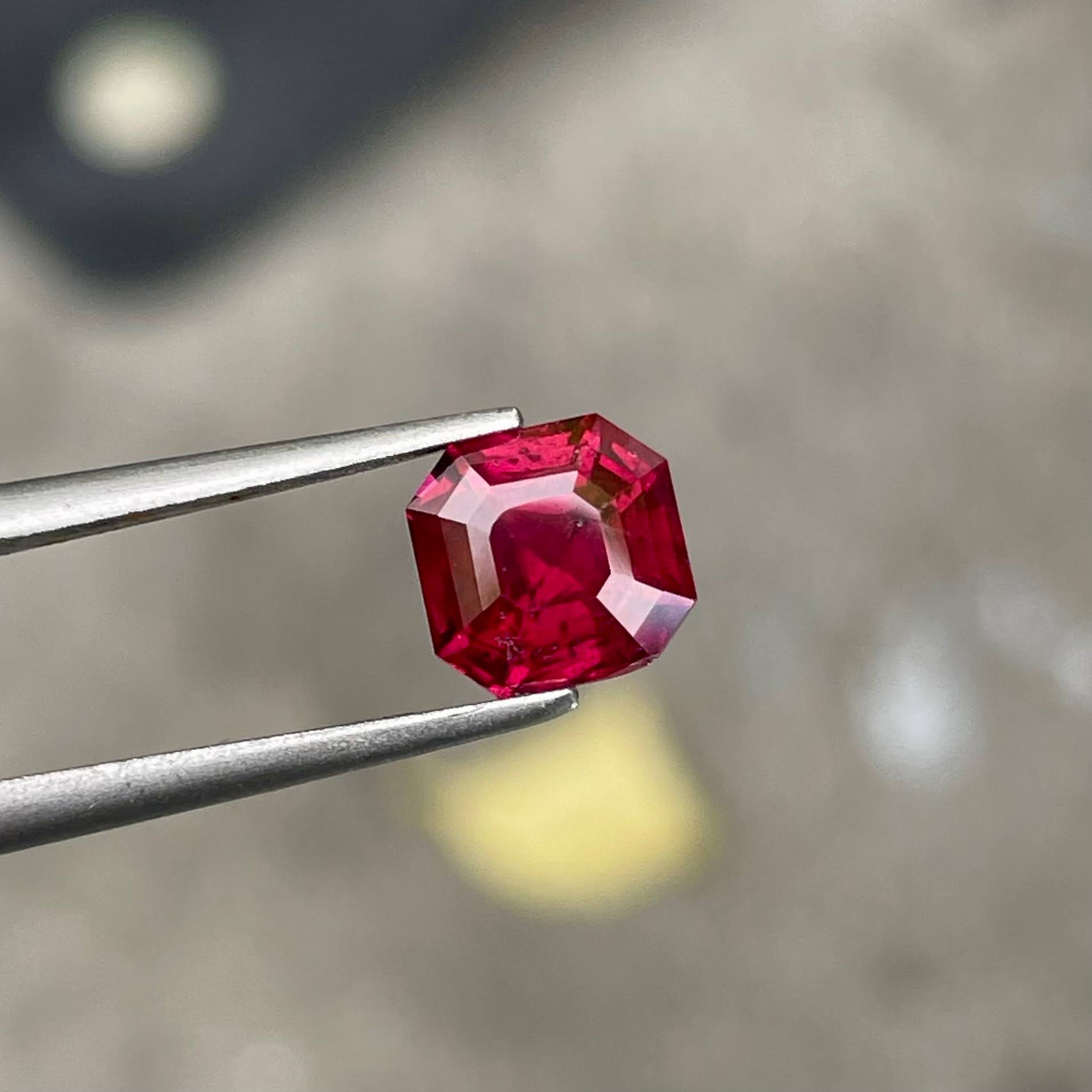 2.07 Carats Soft Red Garnet Stone