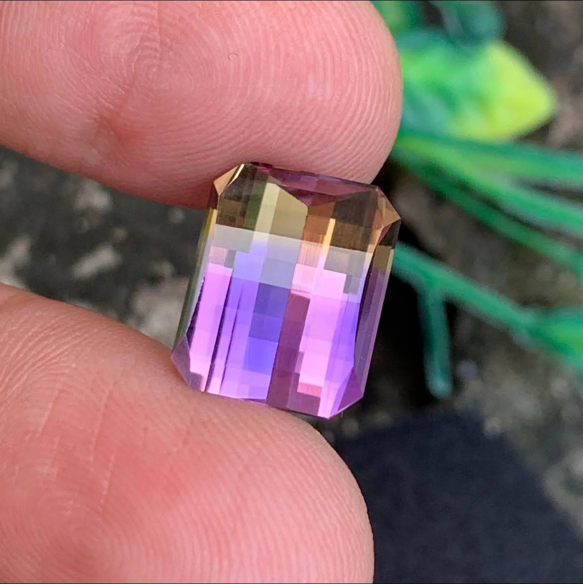 8.90 Carats Bi Color Ametrine Stone