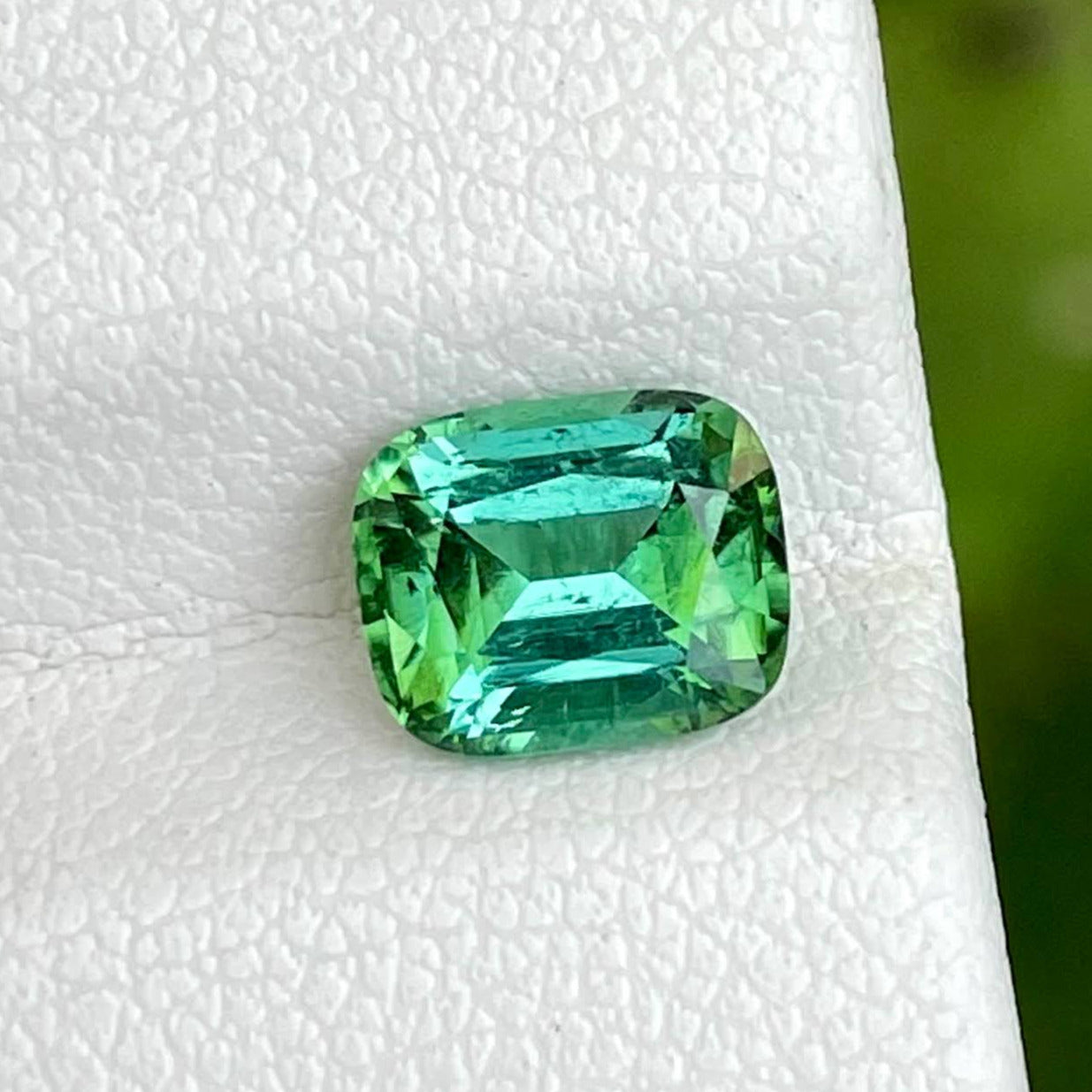 1.45 Carat Mint Green Tourmaline Stone 