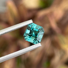 Deep Sky Blue Tourmaline Stone