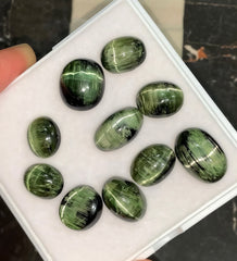47ct-forest-green-cats-eye-tourmaline-batch-afghanistan