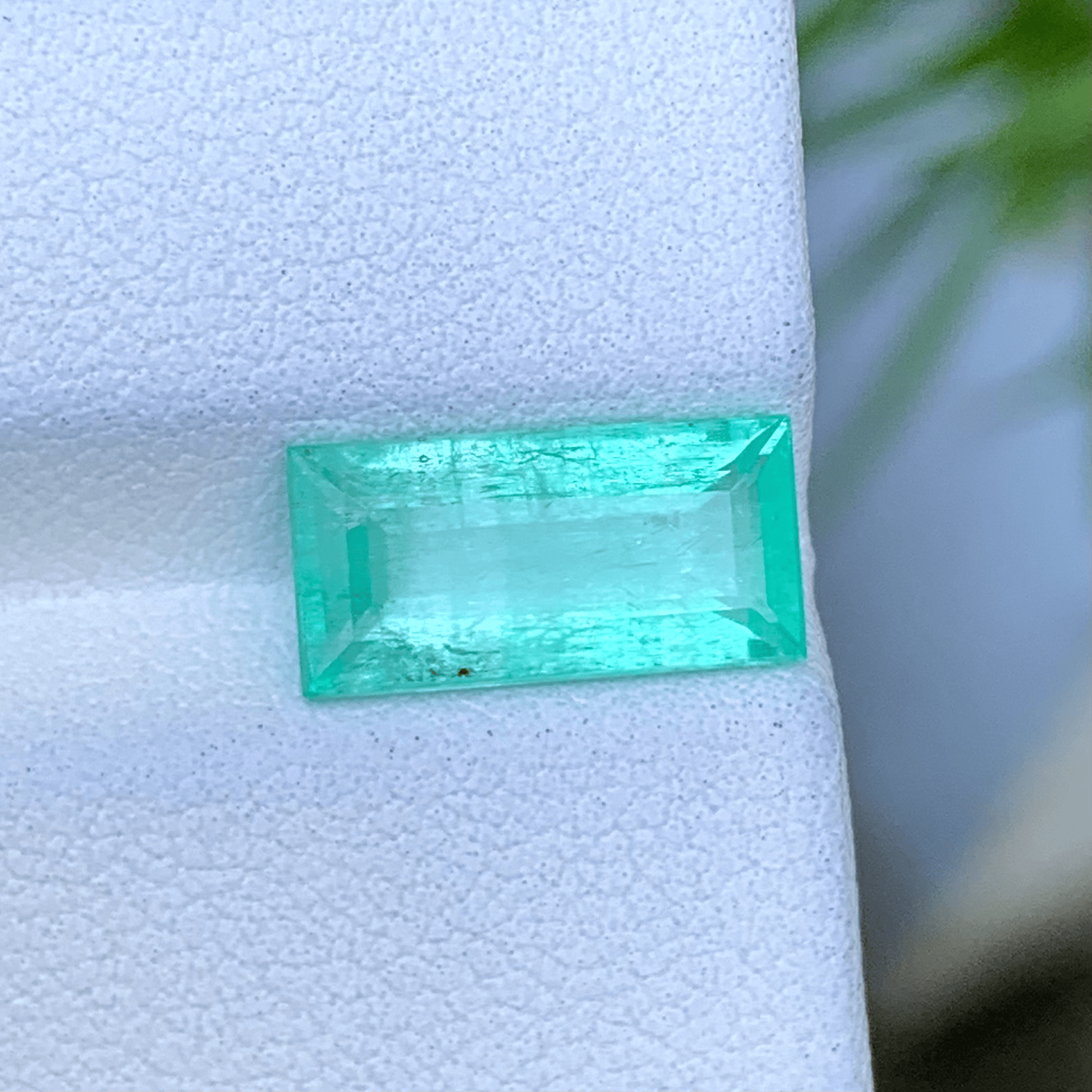 2.89ct Panjshir Emerald Baguette Cut
