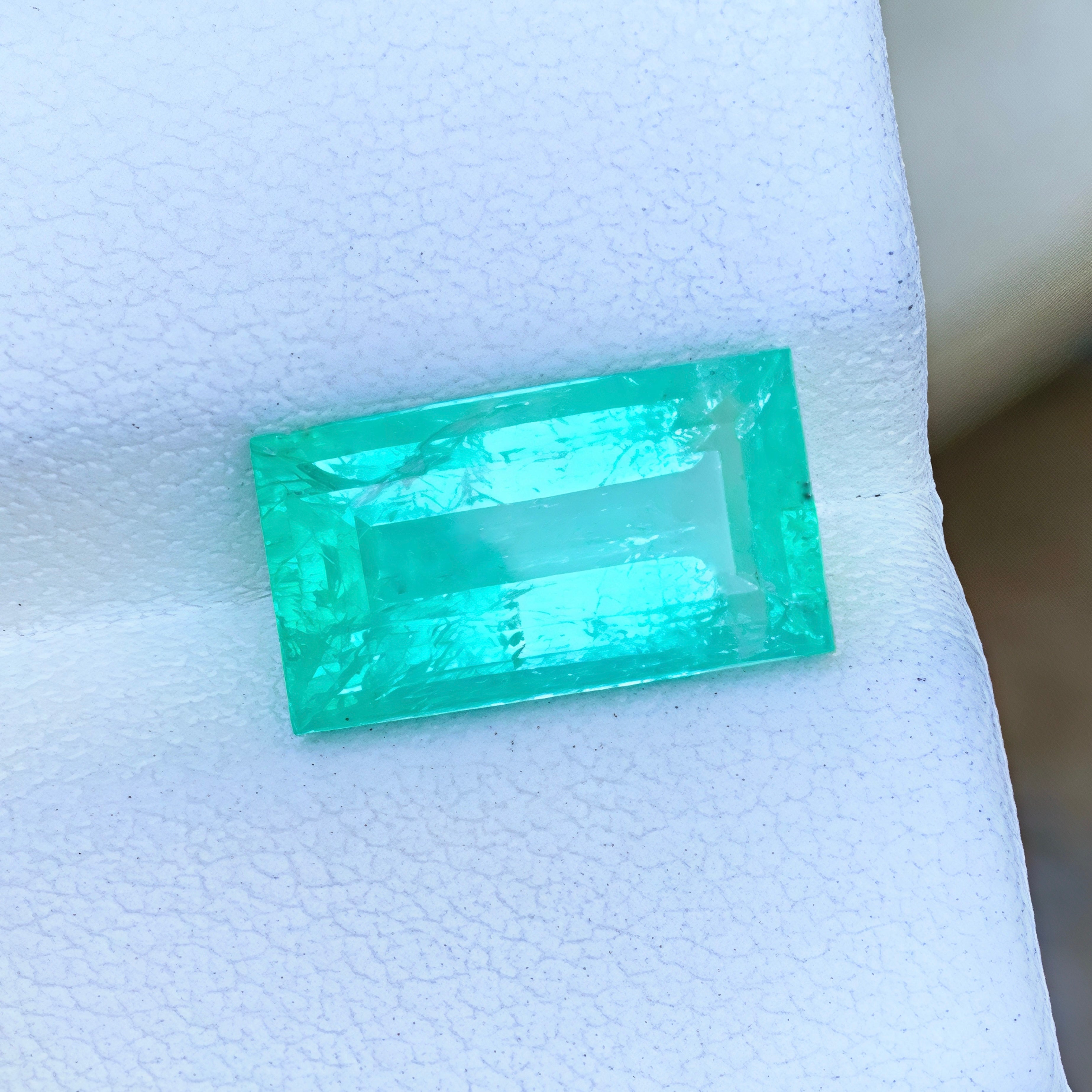 4.07ct Panjshir Emerald Baguette Cut