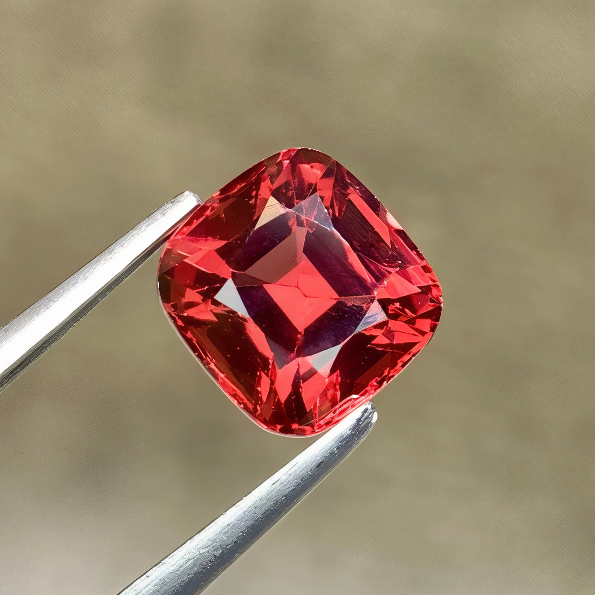 1-91-carats-tanga-mine-orange-red-garnet-cushion-faceted-tanzania