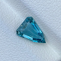 1.02 Ct Intense Blue Aquamarine Trilliant