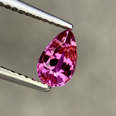 0.87 Ct Hot Pink Sapphire Pear Cut