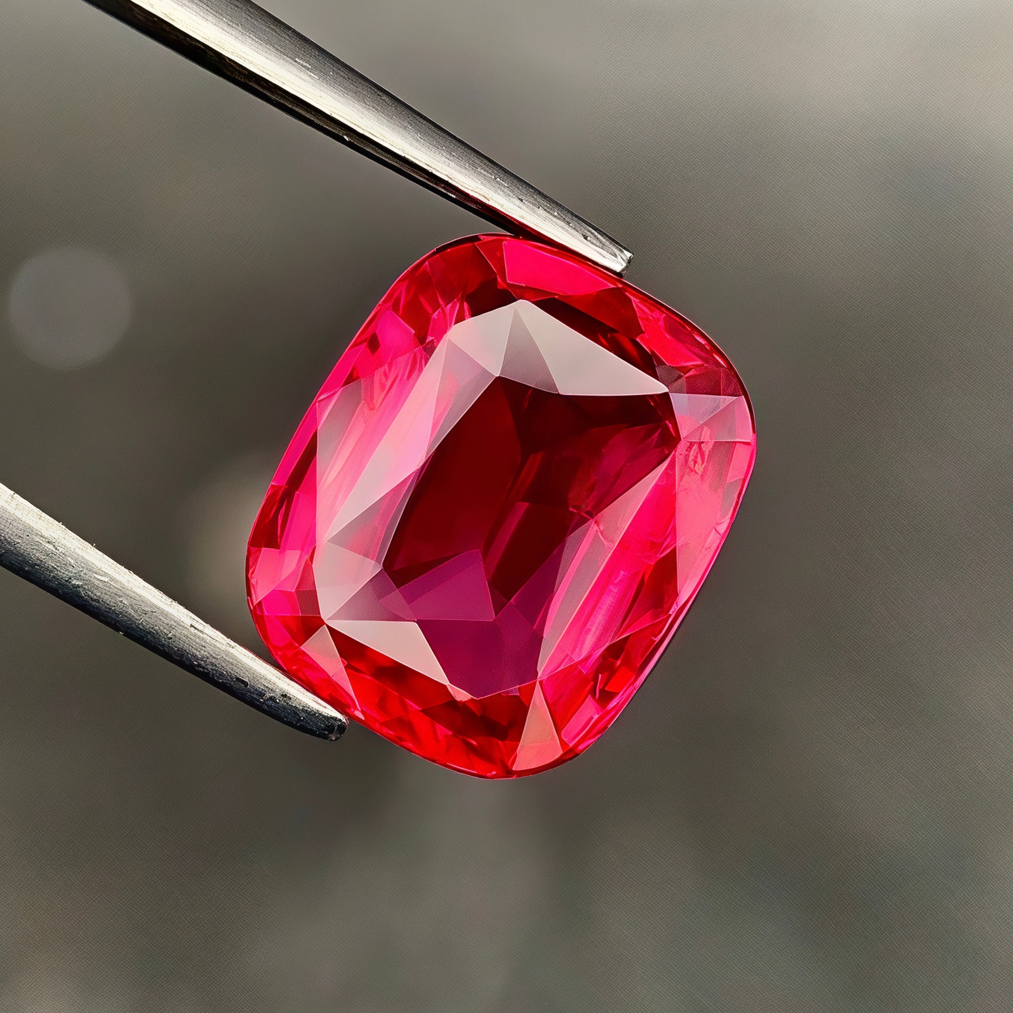 3.01ct Intense Pink Mahenge Spinel Cushion