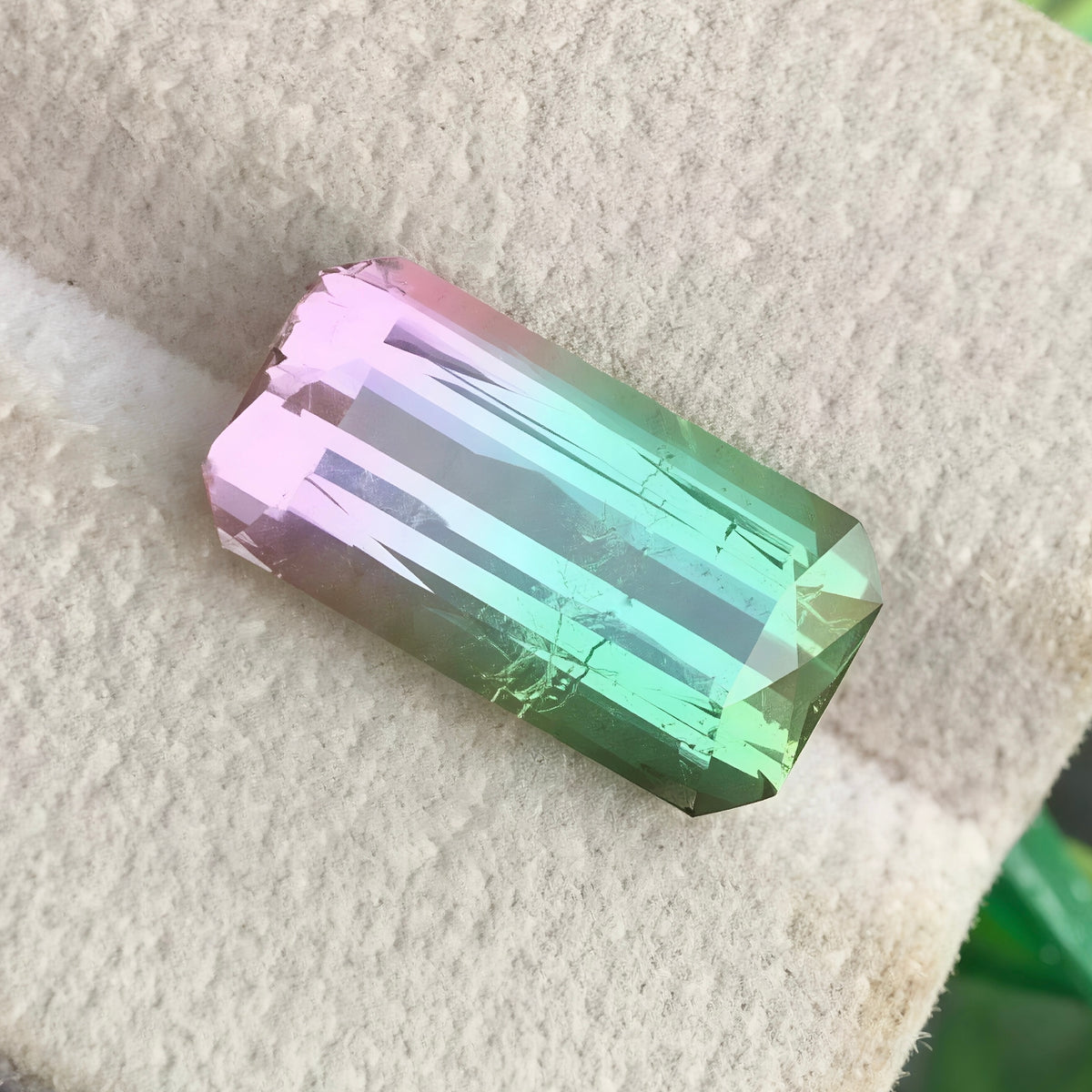 5.40 carats Bi-color Tourmaline Stone Scissor Cut Natural Afghan Gemstone
