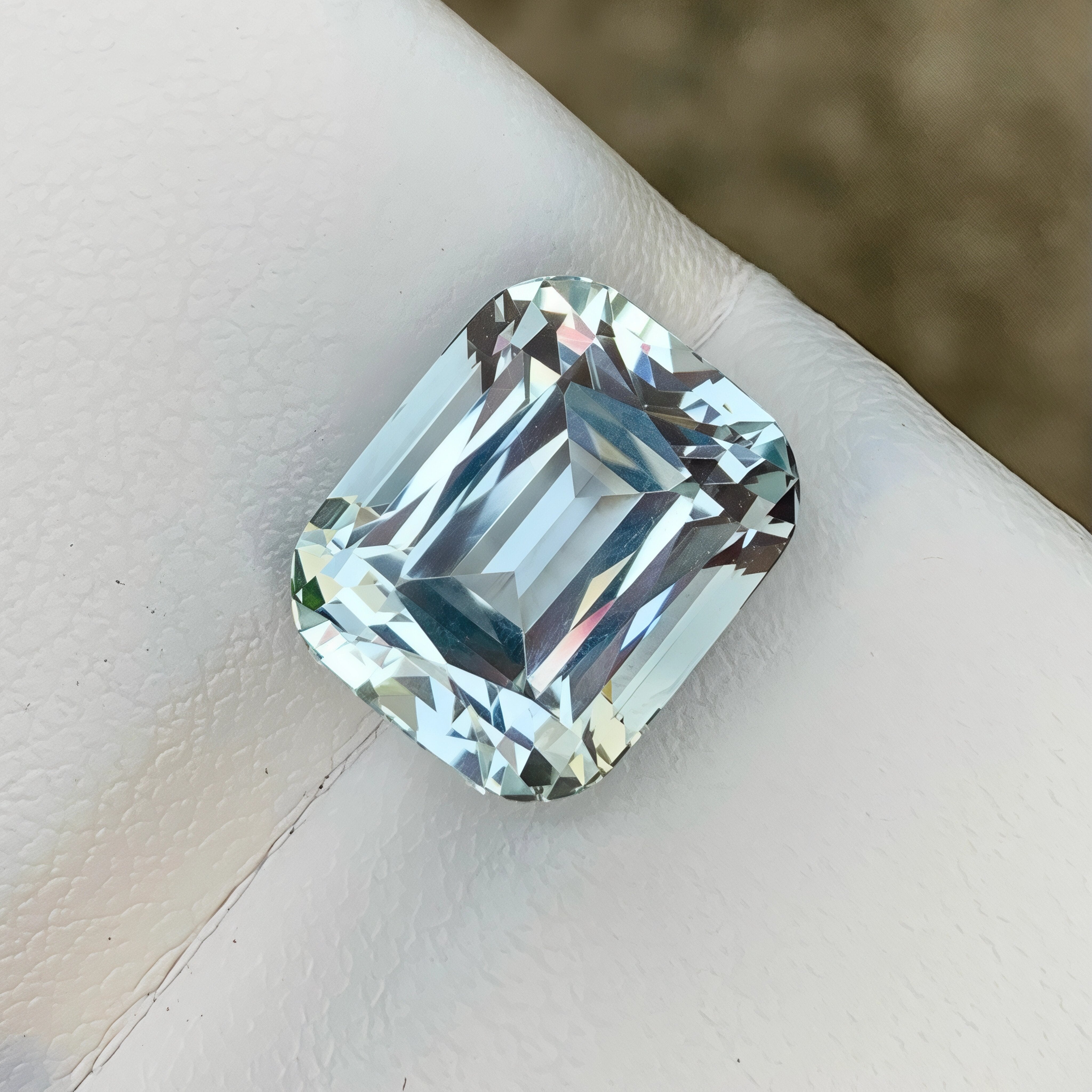 6.12ct Lustrous Aquamarine Cushion Cut