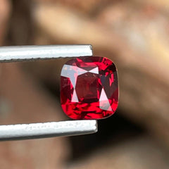 1.35 Carats Red Burmese Cushion Spinel