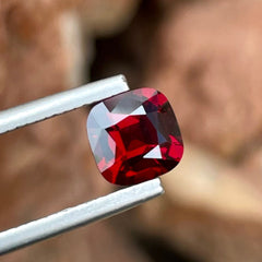 1.55 Carats Red Burmese Cushion Spinel