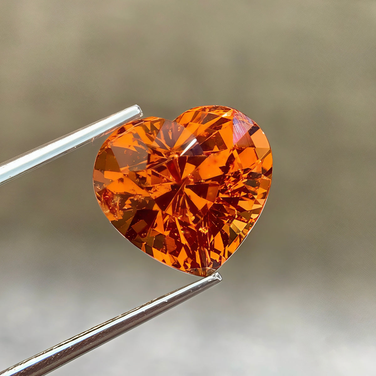 7.33Ct Heart Spessartite Garnet Loose Gem