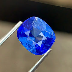 3.48ct Certified Blue Sapphire Cushion Cut
