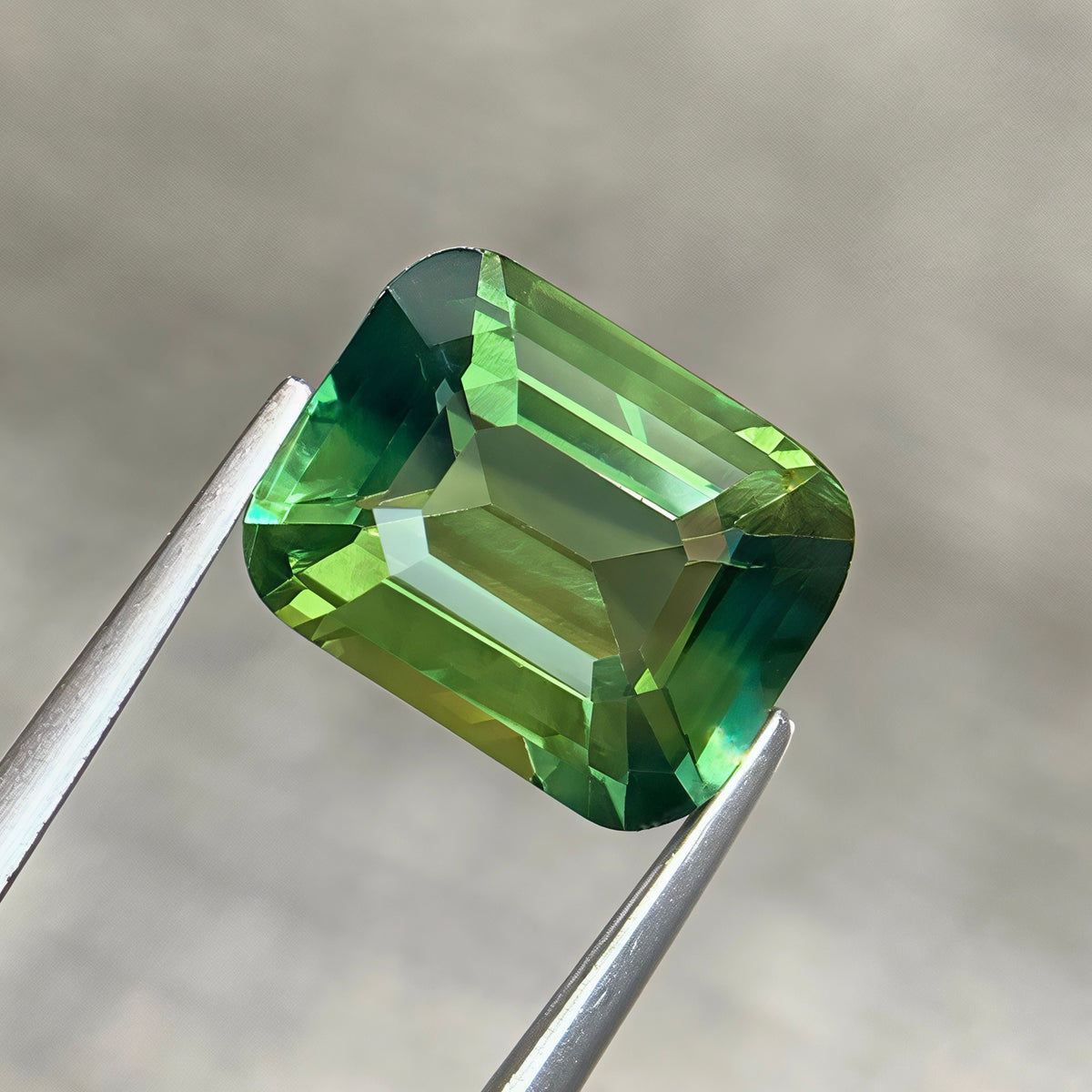 4.26Ct Teal Sapphire Cushion Cut 
