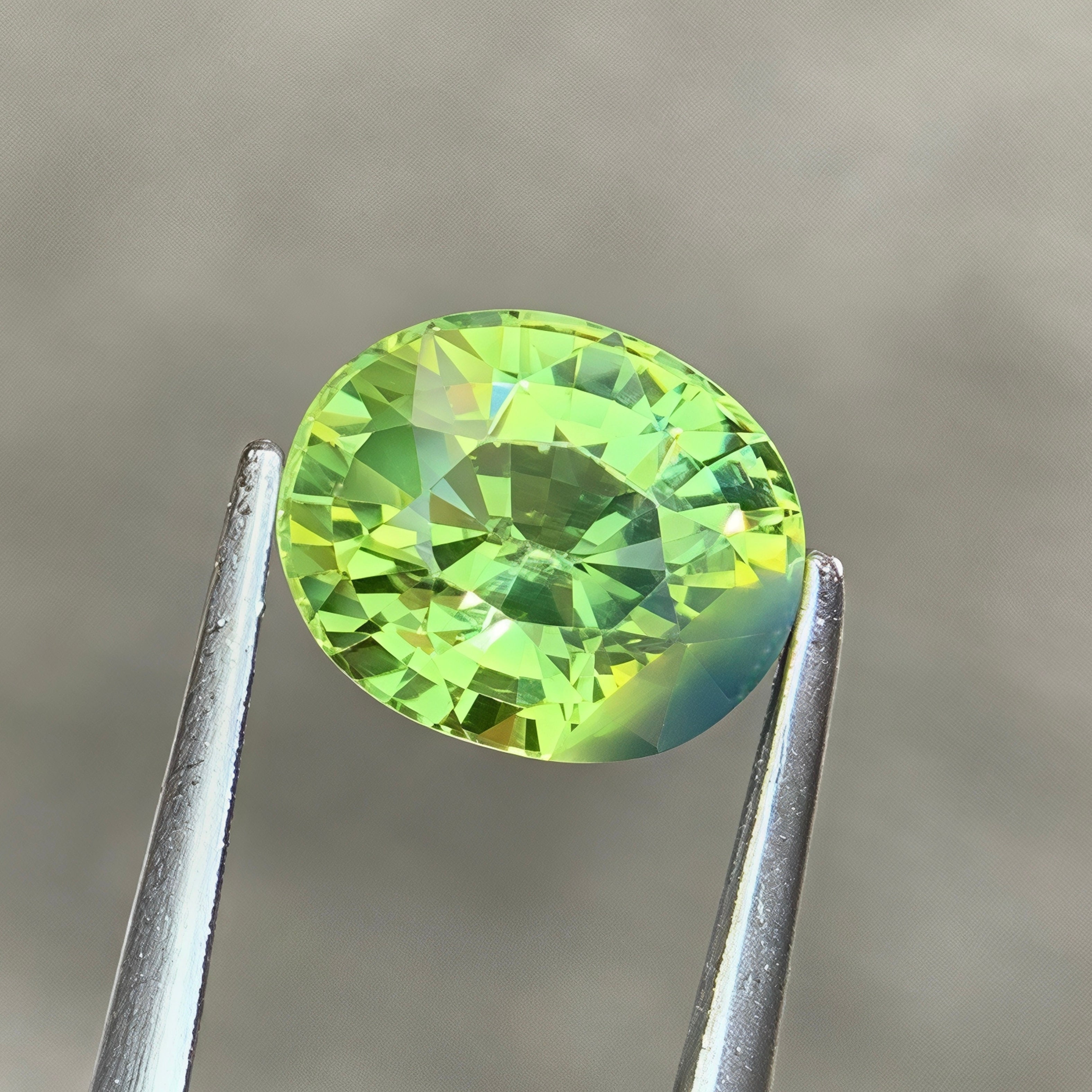 1.82Ct Teal Sapphire Oval Cut