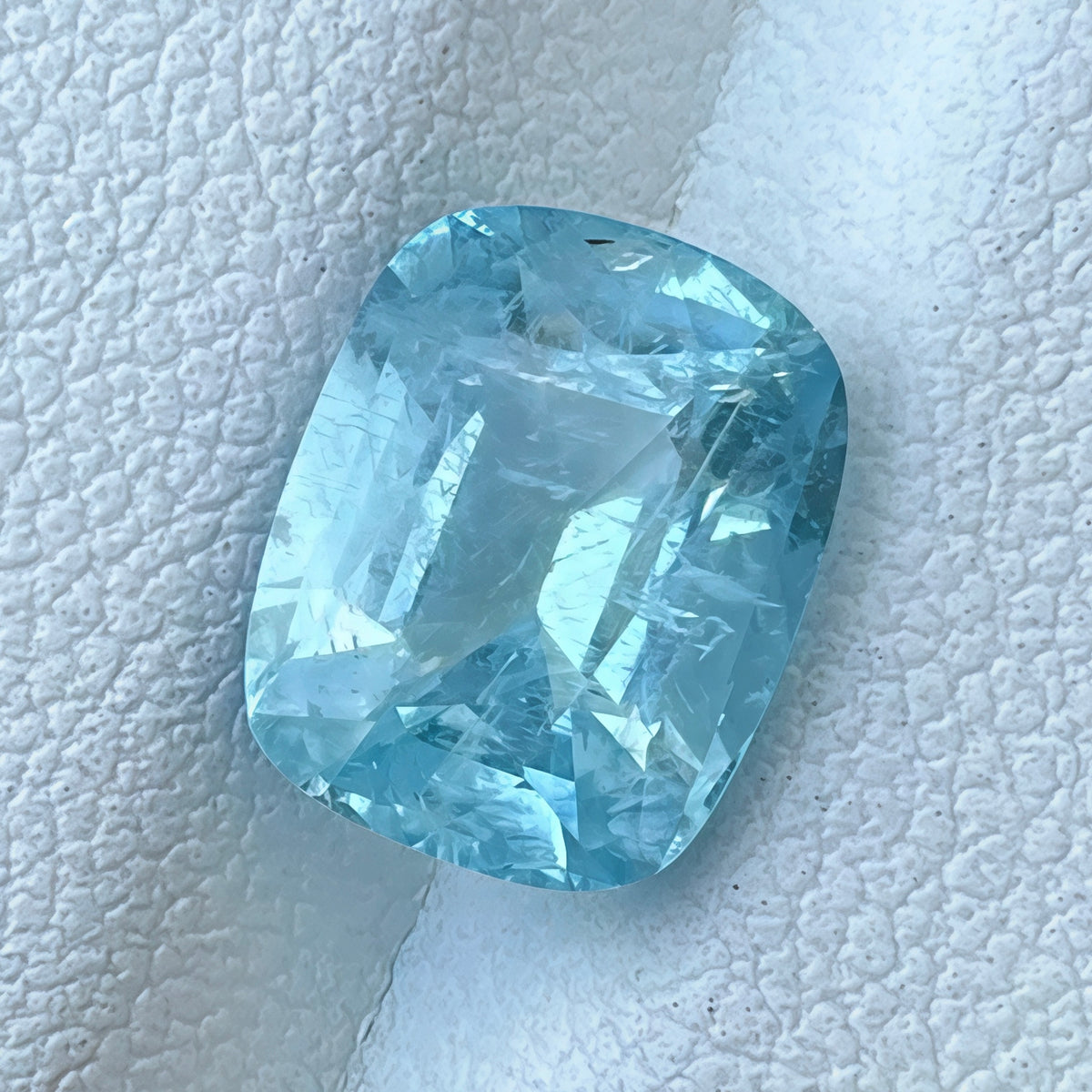 3.03ct Deep Blue Nigerian Aquamarine Cushion Cut