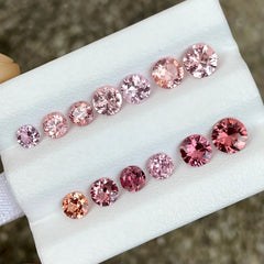 5.16ct Natural Burmese Spinel Lot Fancy Color Round