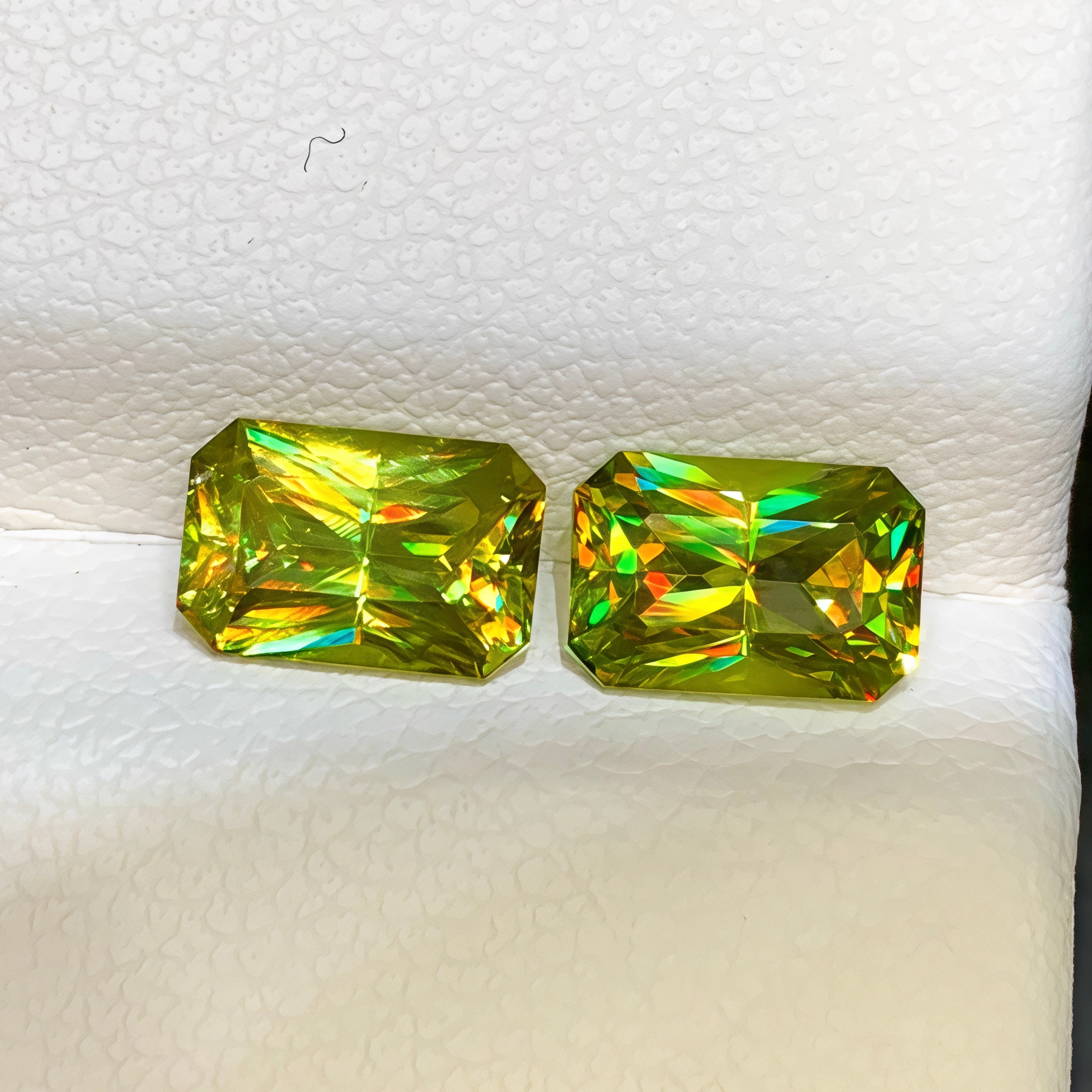 2.60ct Fire Rainbow Sphene Pair