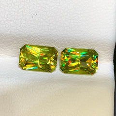 2.60ct Fire Rainbow Sphene Pair